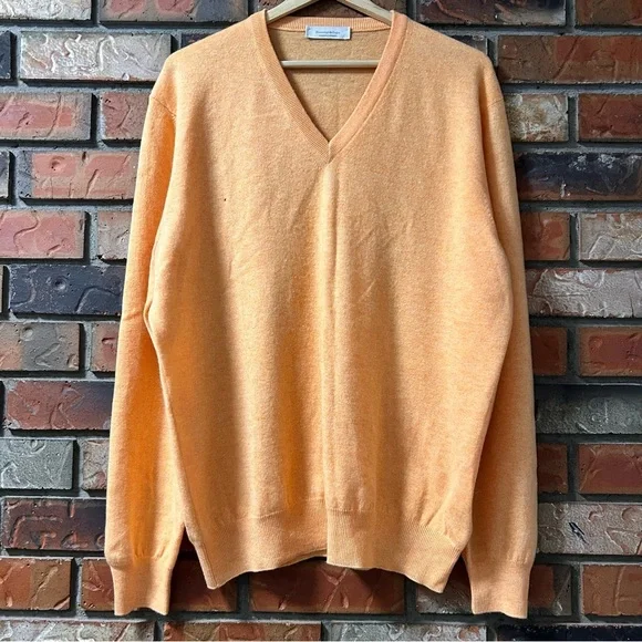 Ermenegildo Zegna Premium Cashmere V‑Neck Sweater Men’s 2XL – Made in Italy - Picture 2 of 9